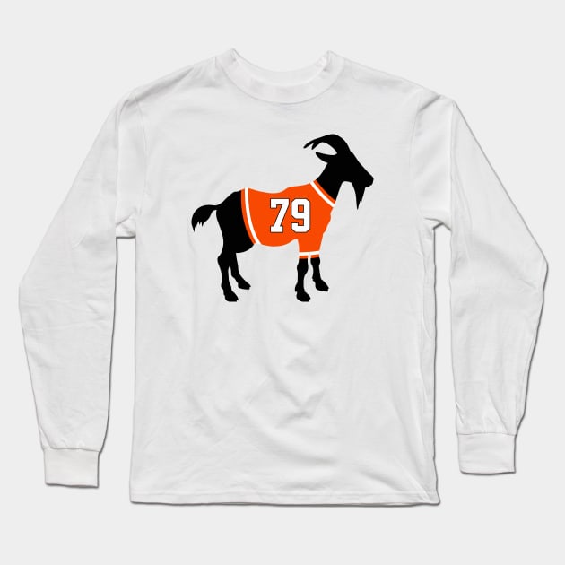 Carter Hart Philadelphia Flyers Jersey GOAT Long Sleeve T-Shirt by cwijeta